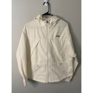 New Li-Ning White Windbreaker‎ Jacket, Size